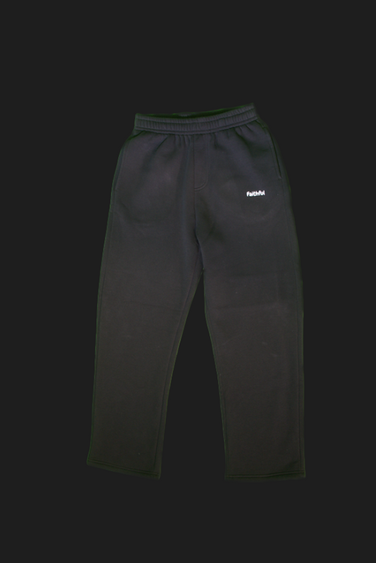 Black Faithful Joggers