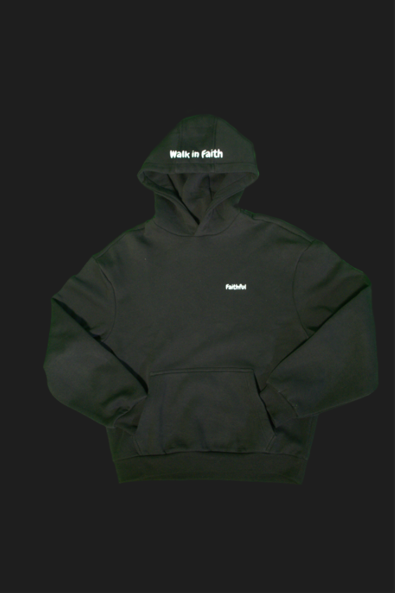 Black Faithful Hoodie