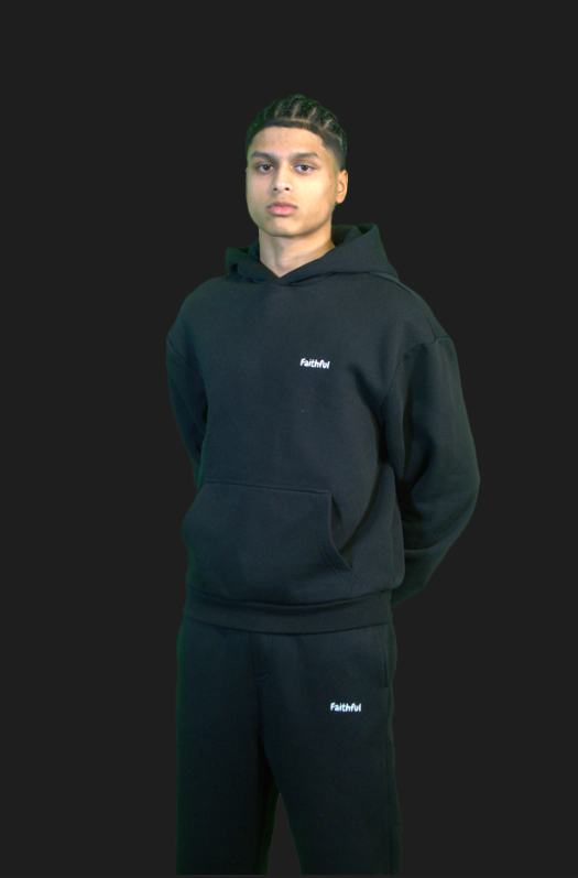 Black Faithful Hoodie